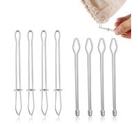 Lot de 8 Clips pour Enfile Corde, Enfile Ceinture Enfile Cordon Ensemble d'Outils pour Enfile Cordon pour Pantalons de Survêtement Manteaux Pantalons Remplacement Élastique