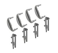 Lot de 8 clips pour rail de coulisse arrière / avant pour lave-vaisselle Lamona