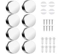 Lot de 8 clips ronds pour fixer les miroirs en toute sécurité