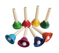 Lot de 8 cloches à percussion musicales pour enfants