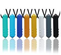 Lot de 8 colliers de chewing-gum sensoriel pour enfants souffrant d'autisme, de TDAH, de SPD et de problèmes dentaires, aide à réduire la mastication chez les adultes
