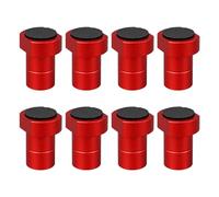 Lot de 8 colliers de serrage pour chiens en alliage d'aluminium avec coussinet antidérapant MFT - Accessoires pour le travail du bois (20 mm, rouge)