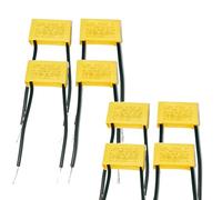 Lot de 8 condensateurs antiparasite à LED - Condensateurs de sécurité pour clignotant - LED scintillante - Condensateur antiparasite radial - 0,22 µF 275 V X2
