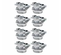 Lot de 8 connecteurs de câble de type pince, serre-câbles en métal de 1,27 cm pour raccords de conduits et installation à la maison, mise à la terre sécurisée et protection des câbles