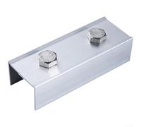 Lot de 8 connecteurs de support de panneau solaire en aluminium pour intégration transparente des systèmes de montage PV courants