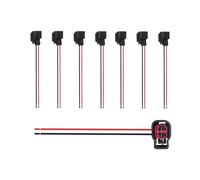 Lot de 8 connecteurs d'injecteur de carburant Pigtail, faisceau de fils d'injecteur de carburant pour moteur compatible avec Dodge Ford Chevy, remplace OEM # 5013995AA
