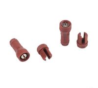 Lot de 8 connecteurs rapides en T pour câble basse tension, bornes IDC en laiton et nylon, étanchéité IP65 pour éclairage de paysage, 12-20 AWG, jusqu'à 500 W (rouge)