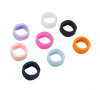 Lot de 8 coques de protection en silicone pour RingConn pour Gen 2/2 Air, 3 tailles S/M/L, pour bagues 6-14, manchons souples anti-chute et anti-poussière, accessoires de couverture (S)