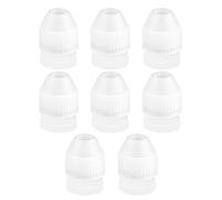 Lot de 8 coupleurs en plastique pour poche à douille - Calibre supérieur de 2,6 cm - Base d'embrayage standard pour douilles à sucre - Grands coupleurs de poche à douille pour décorer des gâteaux avec
