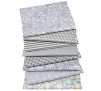 Lot de 8 coupons de tissu Aubliss Fat Quarter 100 % coton 50 x 50 cm (20 x 20 cm) pour patchwork, couture, matelassage, loisirs cr atifs (fleur g