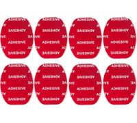 Lot de 8 Coussinets adhésifs Transparents pour GoPro Hero 10, 9, 8 Fixation de Casque Le Support, caméra d'action,caméra embarquée (pour Support incurvé)