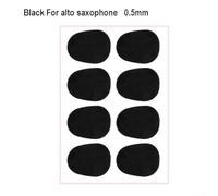 Lot de 8 coussinets de protection en silicone pour saxophone alto et clarinette pour le confort des musiciens (noir pour saxophone 0,5 mm)
