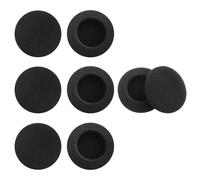 Lot de 8 coussinets de rechange en mousse noire pour casque d'écouteurs, 55 mm, respirants, pour différents casques