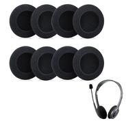 Lot de 8 coussinets de rechange en mousse pour casque Logitech 960, 60 mm, pour casque Logitech, Logitech
