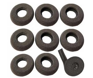 Lot de 8 coussinets de rechange pour casque audio Jabra Biz 1100 1500 1520 1525 1900 USB Duo/Mono filaire professionnel (Biz 1500)