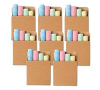 Lot de 8 craies de peinture de 4 couleurs - Craies de tableau noir colorées à peindre - Craies de peinture pour enfants - Idéal pour les anniversaires d'enfants, la rentrée scolaire et les mariages,