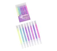 Lot de 8 crayons à encre gel acrylique avec colorants doux pour les yeux, design estompable pour la création artistique et l'écriture, crayons ergonomiques