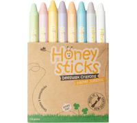 Lot De 8 Crayons Jumbo Crayon Non Toxique Pour Enfants Cire D'abeille 100 % Pure Et Couleurs De Qualité Alimentaire Grand, Facile À Tenir Et À Utiliser Fabriqué De Manière Durable