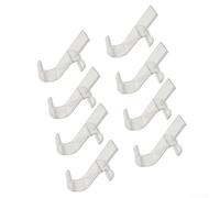 Lot de 8 crochets de séchage électriques en plastique pour sèche-serviettes de radiateur, séchage efficace des vêtements à la maison (transparent)