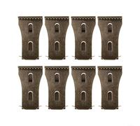 Lot de 8 crochets de serrage pour accrocher des décorations sur des murs en brique pour un maintien sûr sans perçage pour les vacances et une utilisation quotidienne avec construction en acier