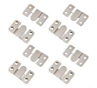 Lot de 8 crochets en acier inoxydable en forme de montagne pour photo à suspendre au mur et à installer dans une galerie (acier inoxydable L)