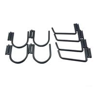 Lot de 8 Crochets J pour Rail E et X, pour accessoire Suspension | Remorque en Acier Galvanisé, Fixation Cargo 500 lbs pour Camion, Utilitaire, Atelier et Garage, Rangement Pneu et Outil