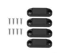 Lot de 8 crochets magnétiques de porte pour caravane et remorque de voyage, kit de fermeture magnétique en plastique robuste avec vis, support compact de 6,2 cm pour intérieur de camping-car