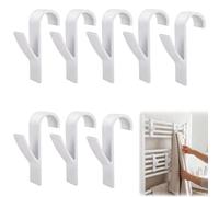 Lot de 8 crochets pour radiateurs de serviettes, crochets de chauffage de salle de bain, crochets pour radiateur de salle de bain, crochet pour sèche-serviettes, matériau plastique, pour