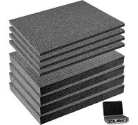 Lot De 8 Cubes De Mousse Prédécoupée Pour Outils À Découper Soi-Même-Pour Appareil Photo Et Outils-Insert De Protection En Mousse Pour Mallette De Protection