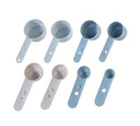 Lot de 8 cuillères à mesurer de chef empilables en acier inoxydable à long manche, cuillères de cuisson de précision, gadgets gigognes | pour assaisonnement de pâte à lait en poudre, cuisine