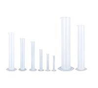 Lot de 8 cylindres gradués de 10 à 2000 ml avec base hexagonale Fournitures de laboratoire pour expériences scientifiques