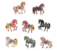 Lot de 8 décorations de vacances en acrylique robuste avec cordon doré - Idéal pour les décorations sans danger pour les enfants dans divers intérieurs - Acrylique robuste