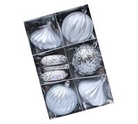 Lot de 8 décorations peintes pour sapin de Noël, parfaites pour les fêtes de fin d'année et les vitrines