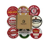 Lot de 8 dessous de verre Manchester United 2ème édition Football - Parfait pour un cadeau ou un cadeau pour tout fan de Man U