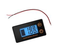 Lot de 8 détecteurs de tension de batterie précis avec écran LCD clair avec grande plage de mesure de 8 à 100 V et testeur de tension à économie d'énergie avec grande plage de mesure