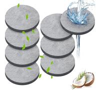 Lot de 8 Disques Filtrants à Eau pour Brita Fill and Go Bouteilles Filtrantes, Réduit les PFAS, le Chlore, les Microparticules, d'Autres Substances Altérant le Goût Dans l'Eau Potable