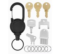 Lot de 8 distributeurs d'essuie-tout universels + porte-clés rétractable, compatibles avec Tork SCA 1100, Bradley 2055, Janitor Bobrick Cat 74, Kimberly Clark 770301, Georgia Pacific, E114