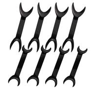 Lot de 8 écarteurs intrabuccaux noirs en forme de T, 4 grandes tailles + 4 ouvre-bouche double tête pour blanchiment des dents, outil de soins bucco-dentaires orthodontiques