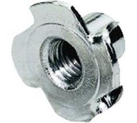 Lot De 8 Écrous À Enfoncer Acier Chromé Hettich, L.19 Mm G
