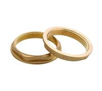 Lot de 8 écrous de sécurité hexagonaux à bride - Filetage intérieur de 1/4" - En laiton - Écrou hexagonal pour robinet - Pour salle de bain, lavabo, sanitaire - Accessoires