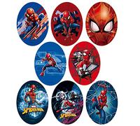Lot de 8 écussons thermocollants sérigraphiés pour vêtements, appliqués thermocollants pour réparer et décorer pantalons, vestes, maillots, sacs à dos (Spiderman)