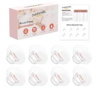 Lot de 8 embouts de bride de 18 mm compatibles avec Momcozy Air 1/W1/M9/M6/M5/S12 Pro/V1 Pro/V2 Pro, pour Spectra/Medela/MomMed/eufy/Lansinoh/Elvie