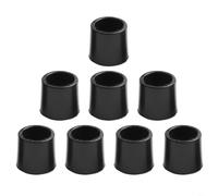 Lot de 8 embouts de butée de porte en caoutchouc très résistants pour butées de porte à ressort, ne marquent pas, pour protéger les boutons de porte noirs pour les murs