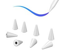 Lot de 8 embouts de rechange pour Apple Pencil 1ère et 2e génération, iPencil pour iPad Pencil 2018-2023, iPad 10/9/8/7/6 génération, iPad Pro 11/12,9, iPad Air 5/4/3, iPad Mini 6/5 Gen