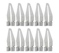 Lot de 8 embouts de soudure en plastique à tête lisse pour fer à souder, kit de réparation coude à 45 degrés pour pare-chocs de voiture, coque de phare, plastique PP pour panneau de moto et