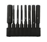 Lot de 8 embouts de tournevis hexagonaux de 65 mm avec tige hexagonale de 6,35 mm, outils magnétiques en alliage d'acier pour perceuse électrique, tournevis manuel, outils pneumatiques - H2 à H10