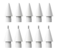 Lot de 8 embouts iPencil pour stylet Apple 2e génération, iPad Pro 1ère génération et 2e génération, contrôle précis, résistant à l'usure, blanc