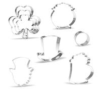 Lot de 8 emporte-pièces en acier inoxydable pour la Saint-Patrick