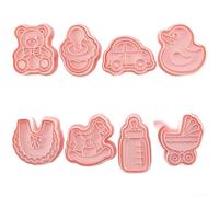 Lot de 8 emporte-pièces en forme de dessin animé pour biscuits, pâtisserie, outils de décoration de gâteaux, faciles à nettoyer, 16,5 x 21 cm