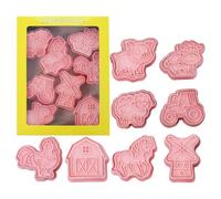 Lot de 8 emporte-pièces pour biscuits - Collection d'emporte-pièces - Assortiment d'ustensiles de cuisson | Plusieurs motifs pour Noël, gâteaux, gals